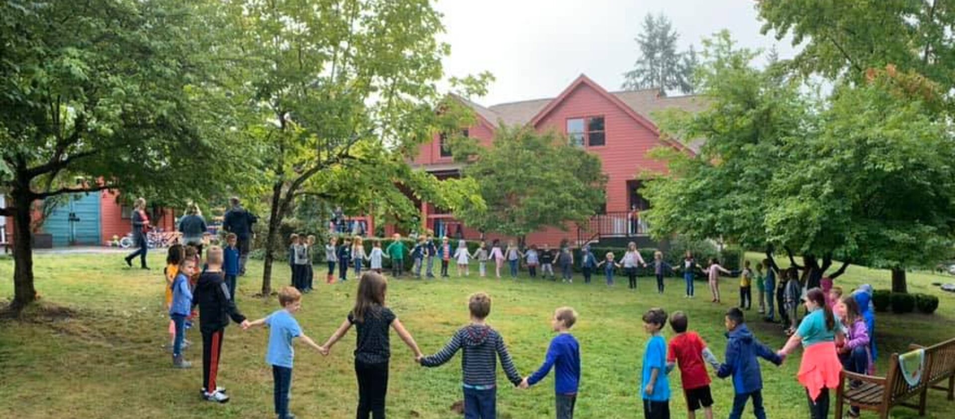 Community gathering at Dancing Pines